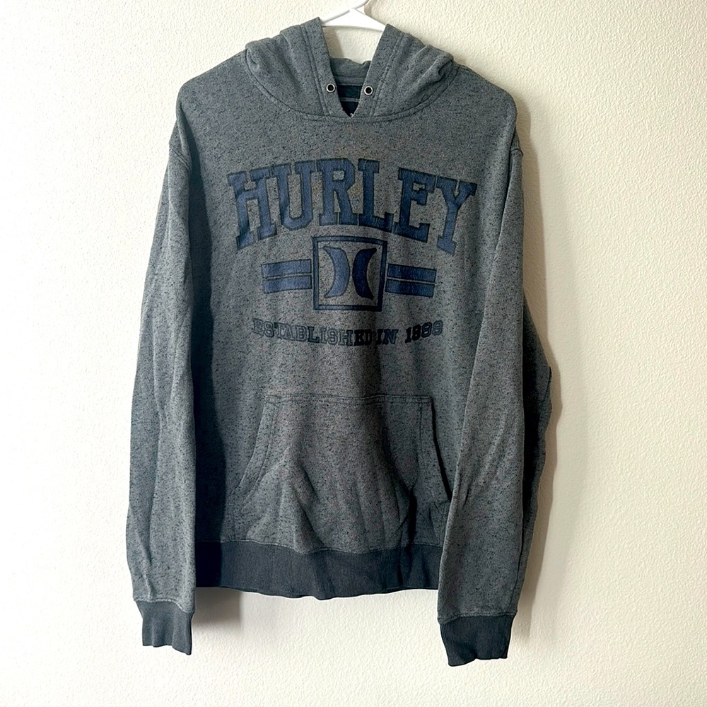 Hurley Hooded Sweatshirt - Large (No Drawstring For Hood)